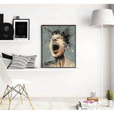 Painting by Numbers Abstract Art Faces Modern Art